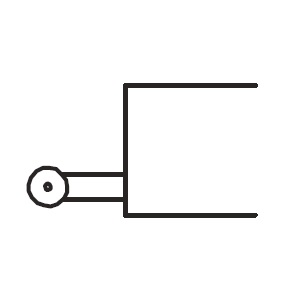 Cam actuator for directional control valve symbol